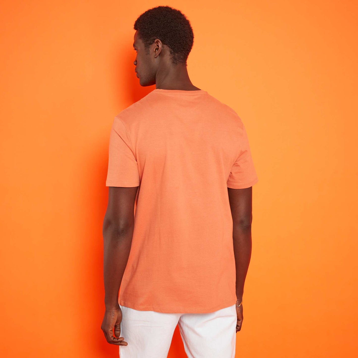 T-shirt en jersey avec imprim Orange 'endless'