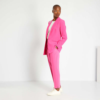 Pantalon cigarette rose indien