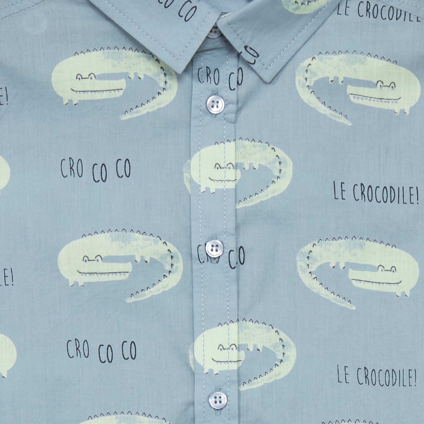 Chemise manches courtes Bleu