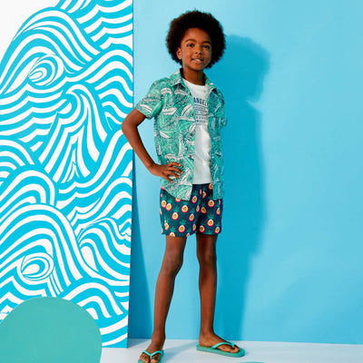 Chemise manches courtes Vert