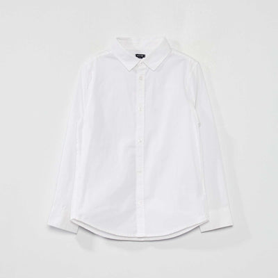 Chemise en popeline blanc