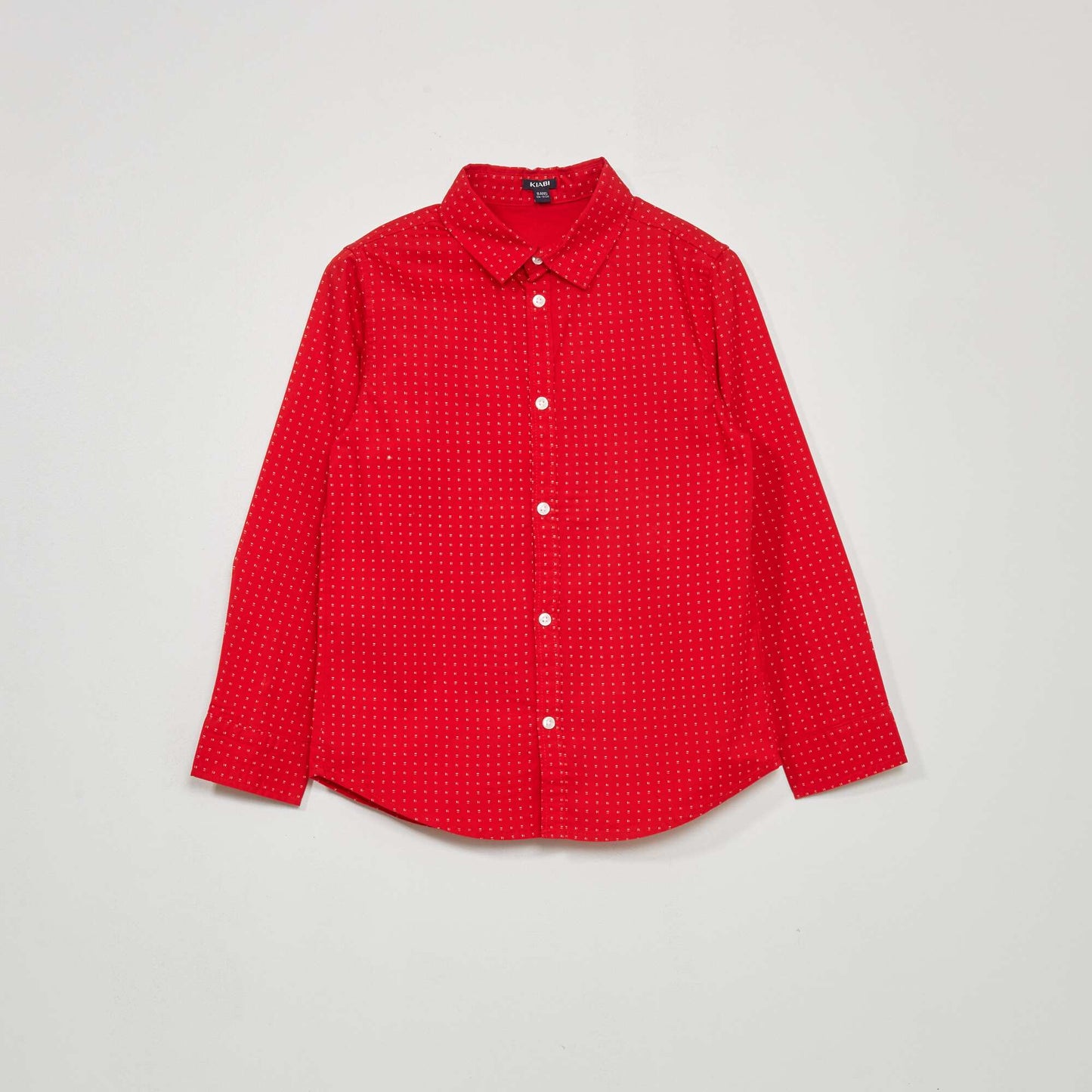 Chemise en popeline Rouge