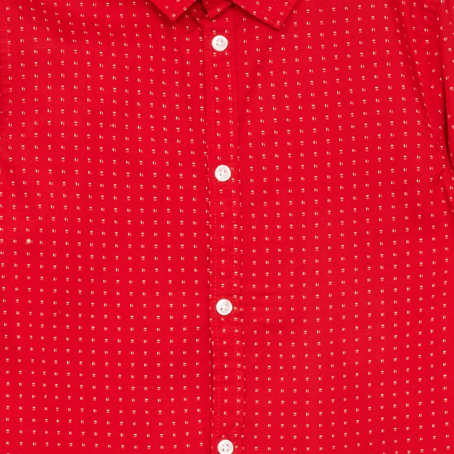 Chemise en popeline Rouge