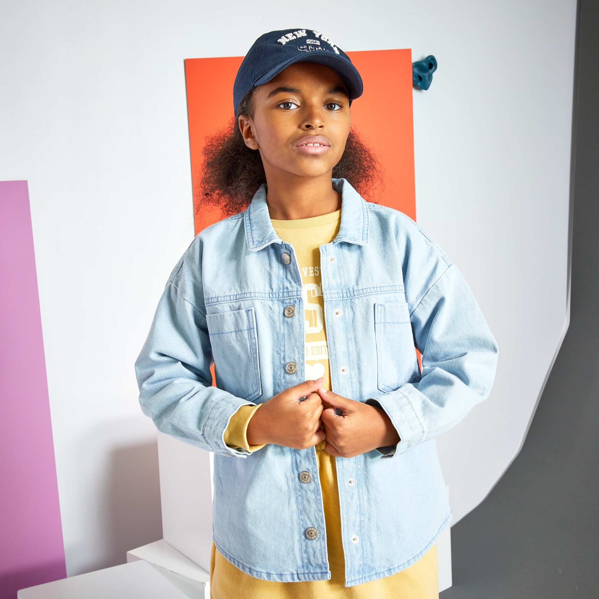 Veste en jean Bleu