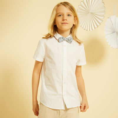 Chemise de c r monie + noeud papillon BLANC