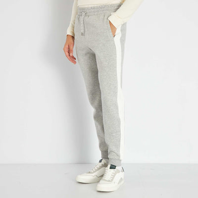 Pantalon de jogging bicolore Gris
