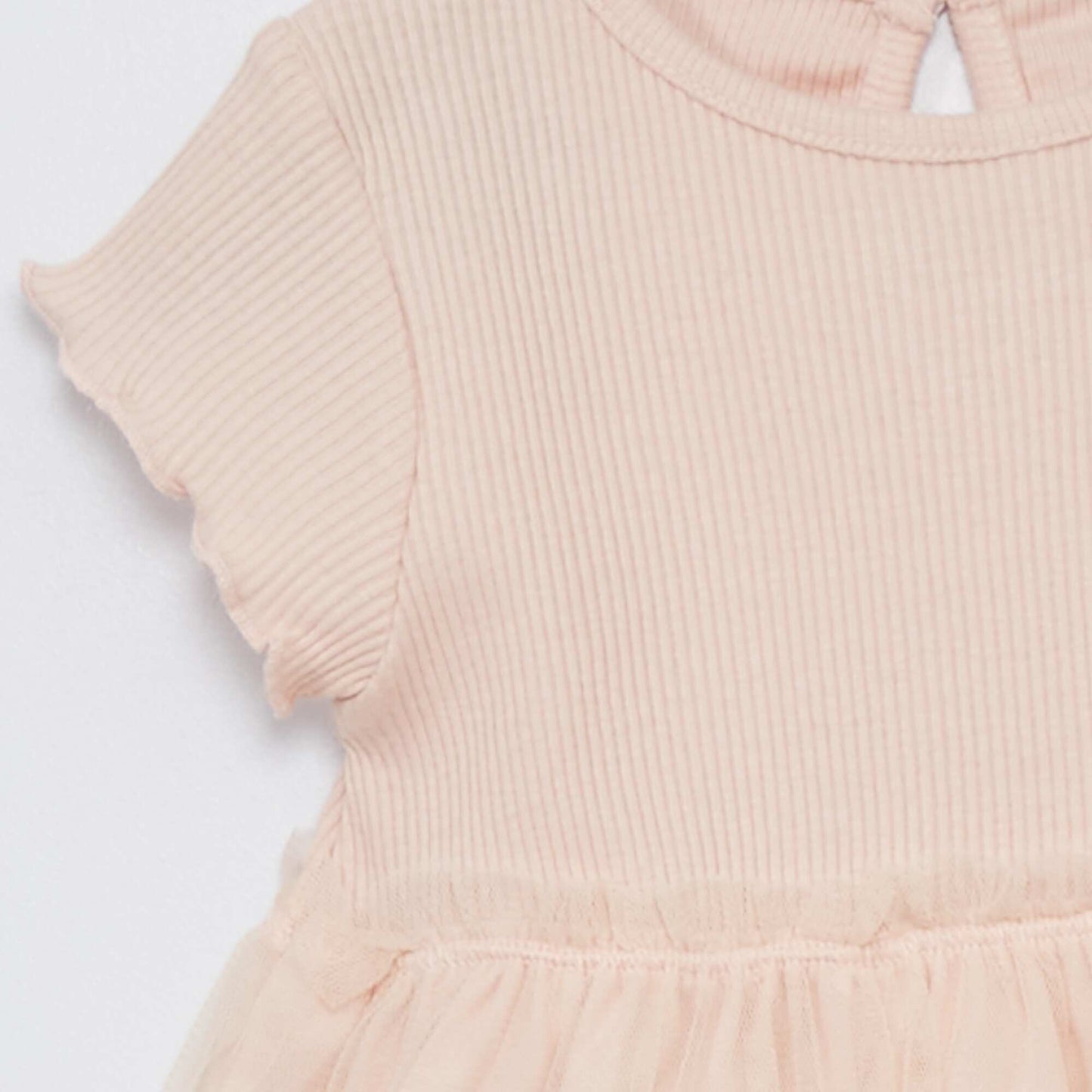 Robe c tel e avec base en tulle Rose
