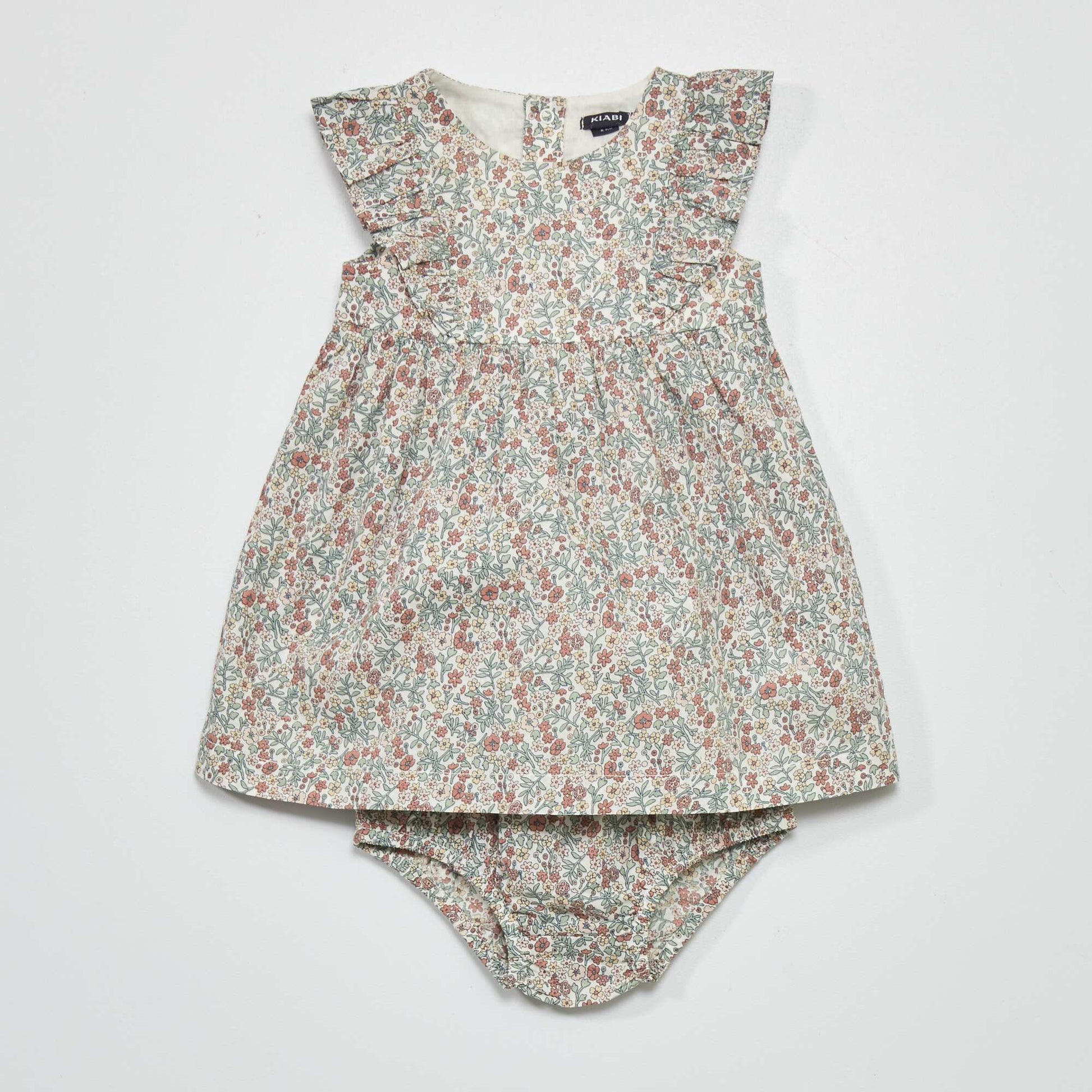 Robe en voile de coton Blanc