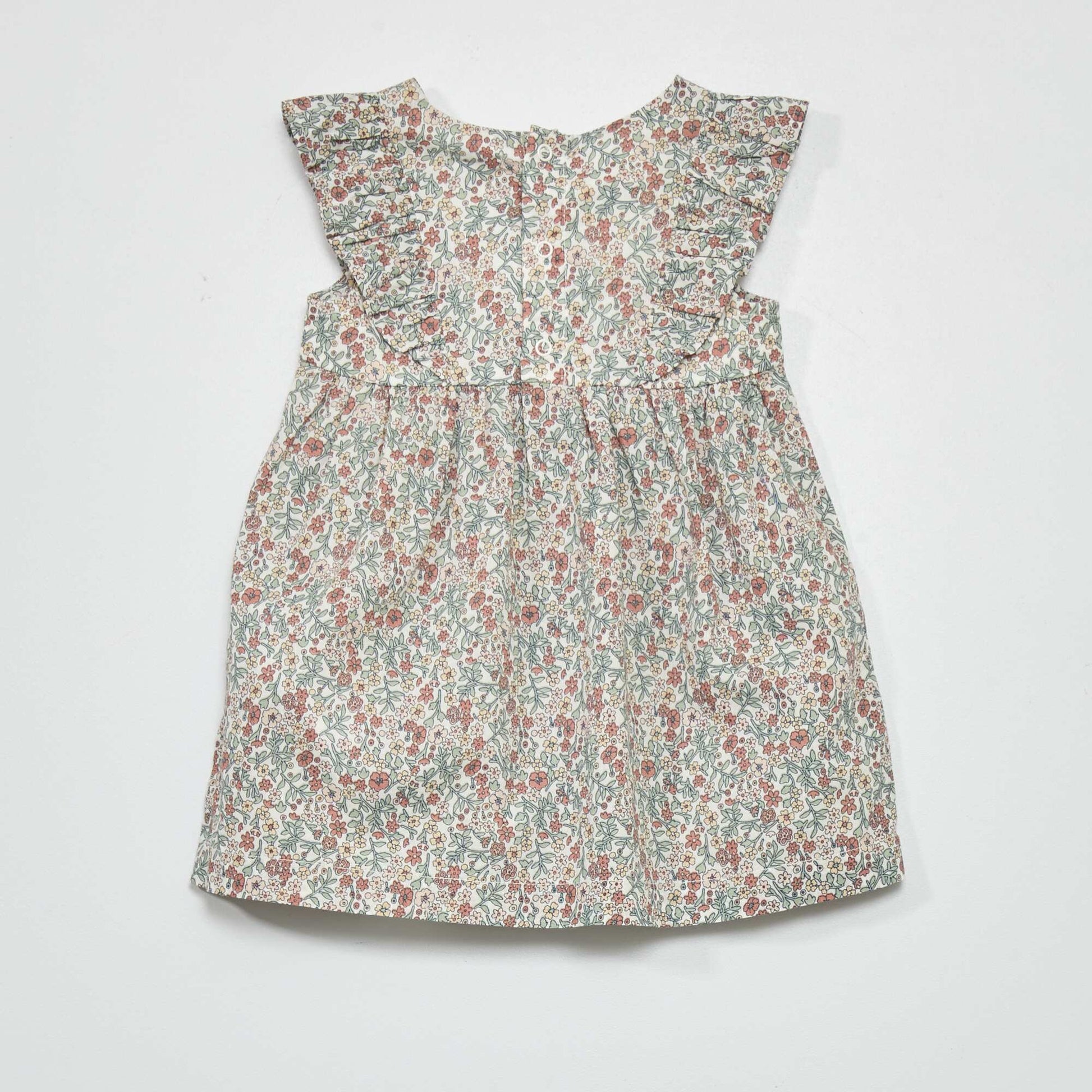 Robe en voile de coton Blanc