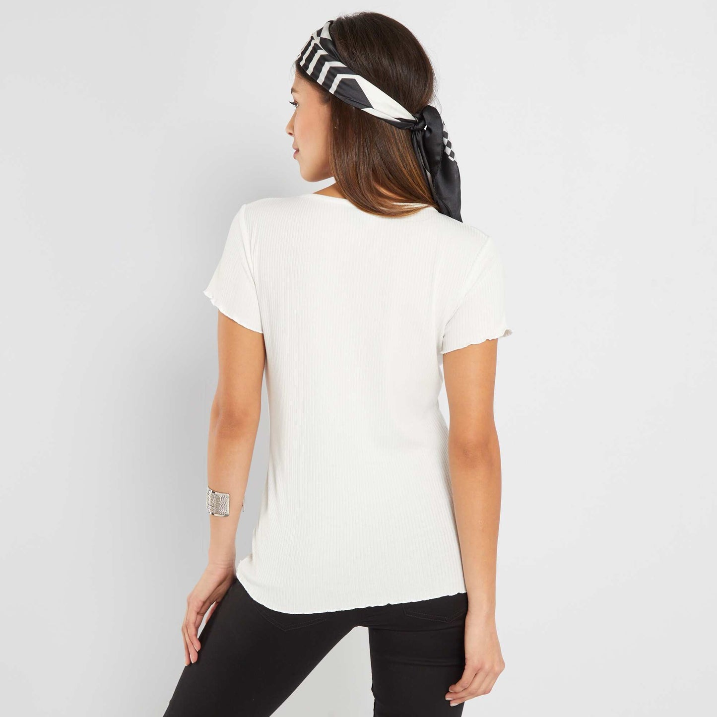 T-shirt c tel maternit blanc