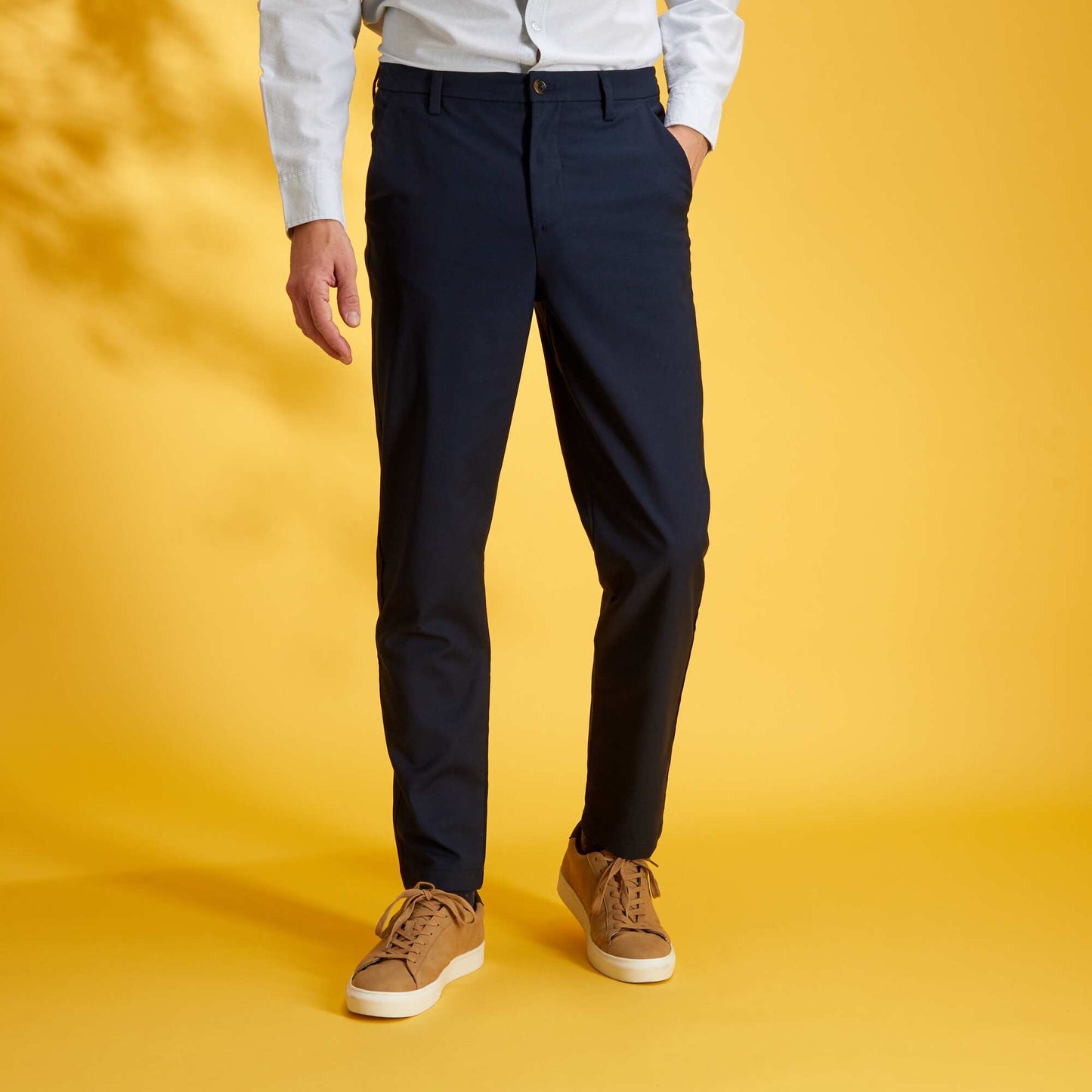 Pantalon chino slim Bleu