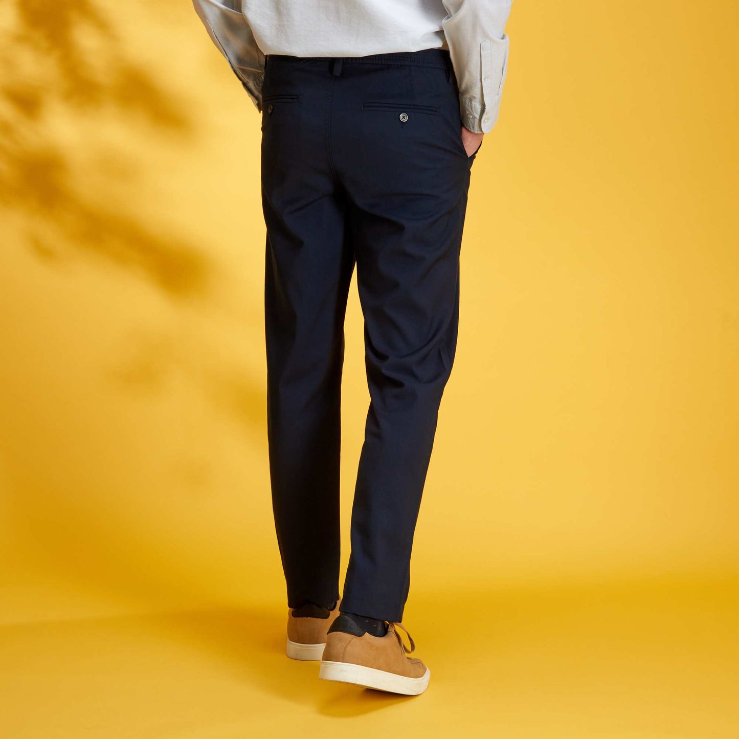 Pantalon chino slim Bleu