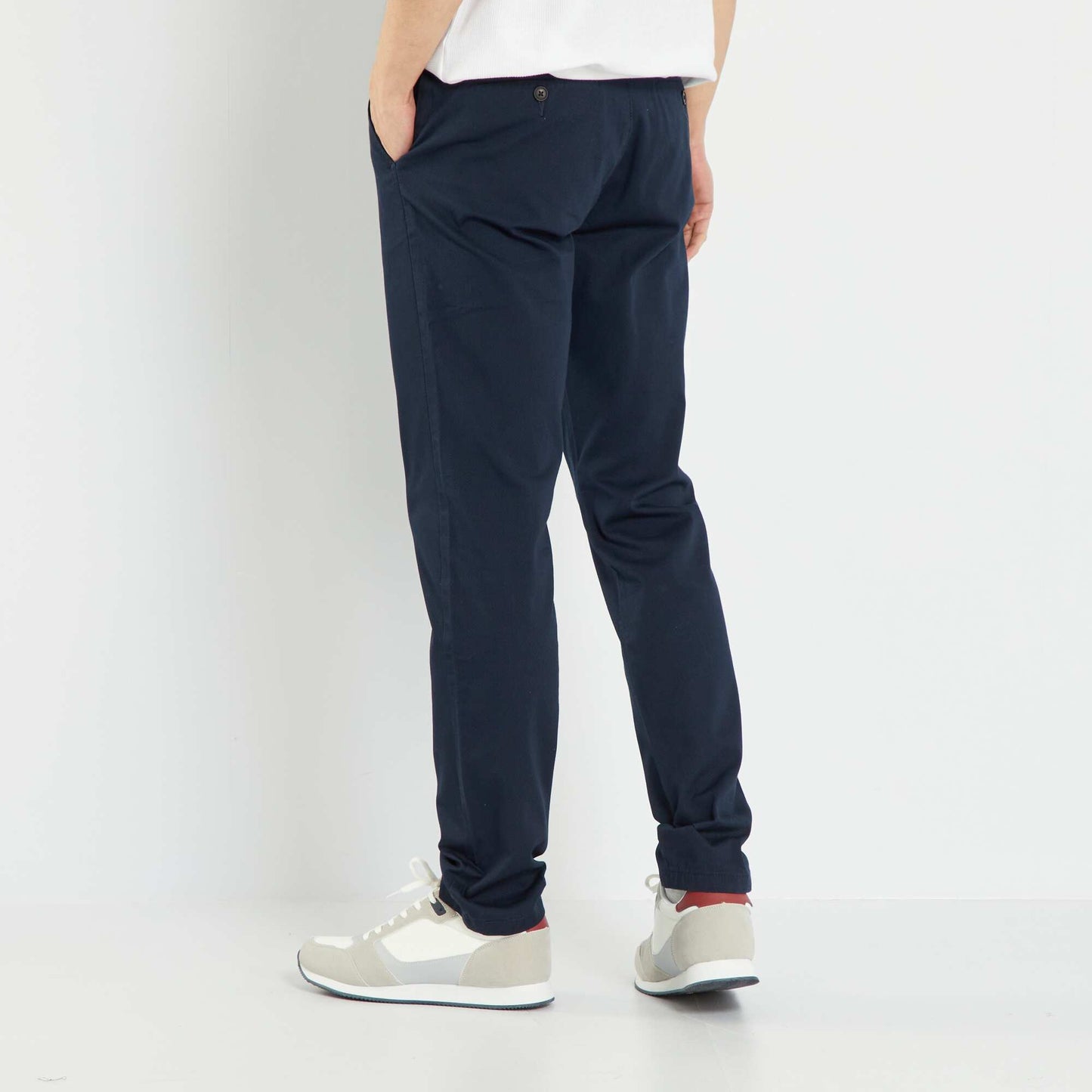 Pantalon chino bleu marine