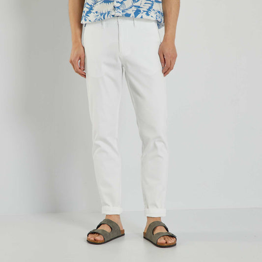 Pantalon chino blanc