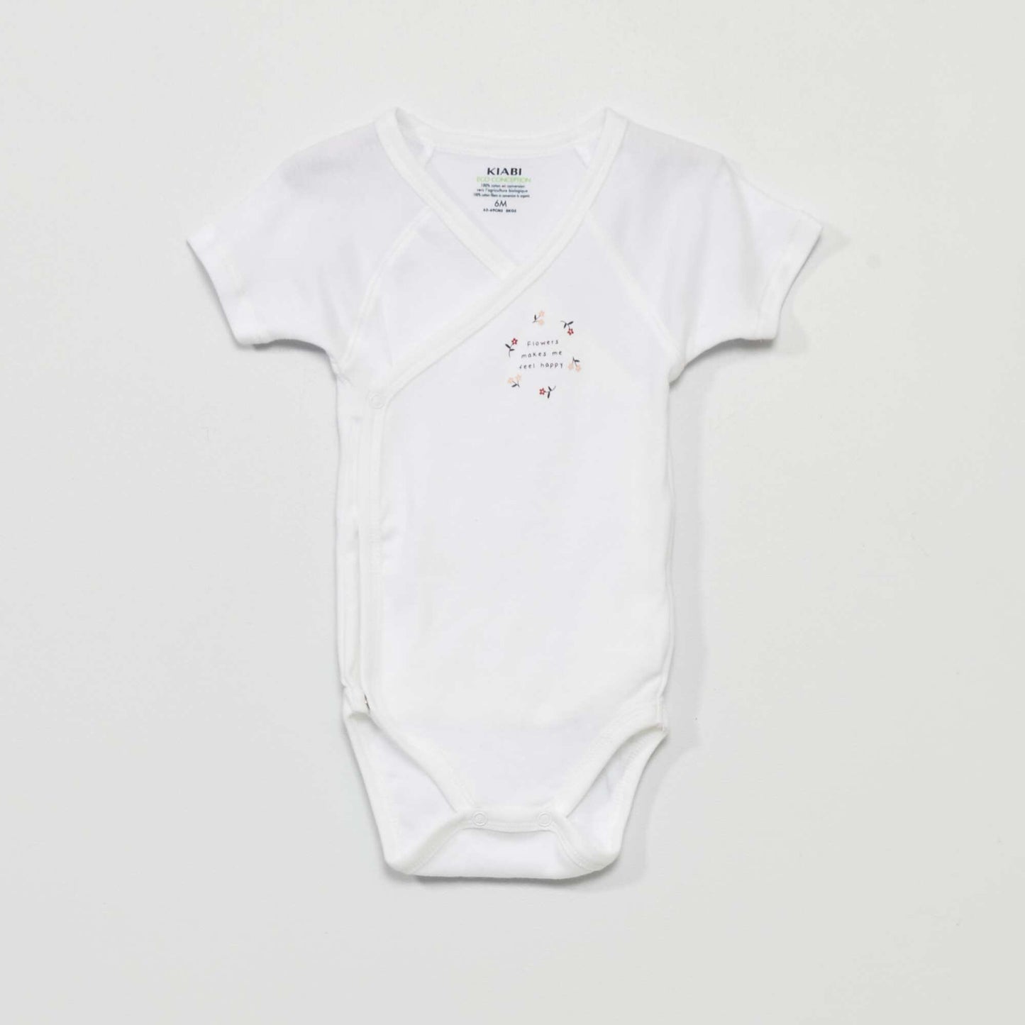 Lot de 3 bodies en coton Blanc/rouge