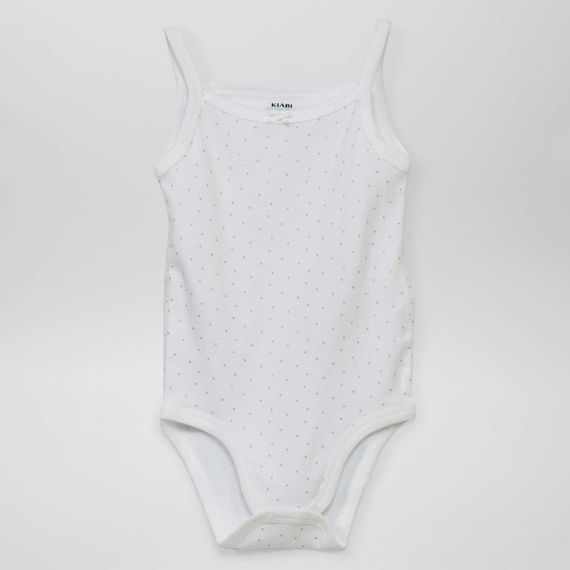 Lot de 3 bodies fines bretelles Blanc