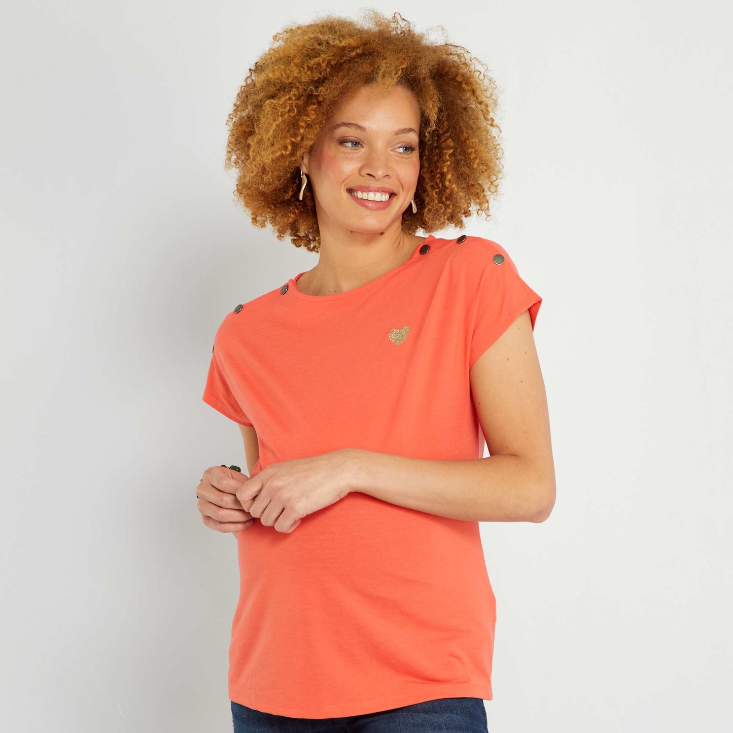 T-shirt d'allaitement Orange