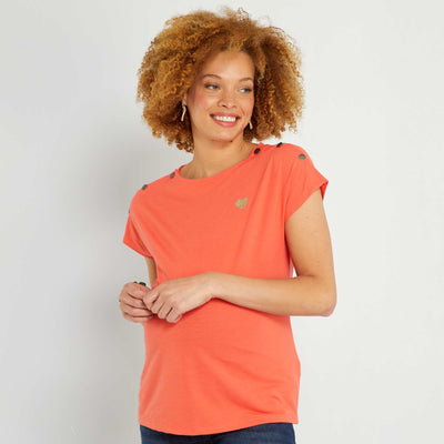 T-shirt d'allaitement Orange