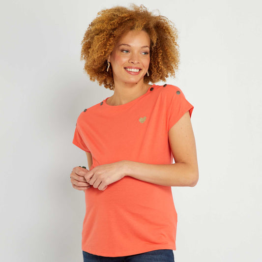 T-shirt d'allaitement Orange