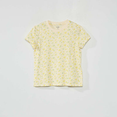 T-shirt en coton Beige