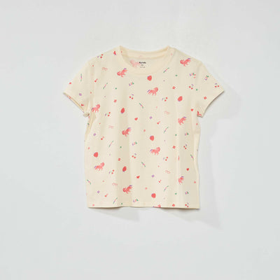 T-shirt en coton Blanc