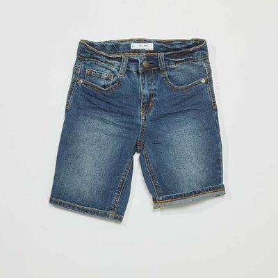 Bermuda en jean Bleu