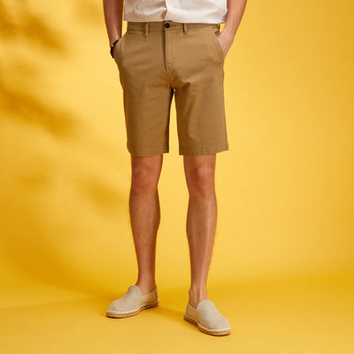 Bermuda chino uni Beige