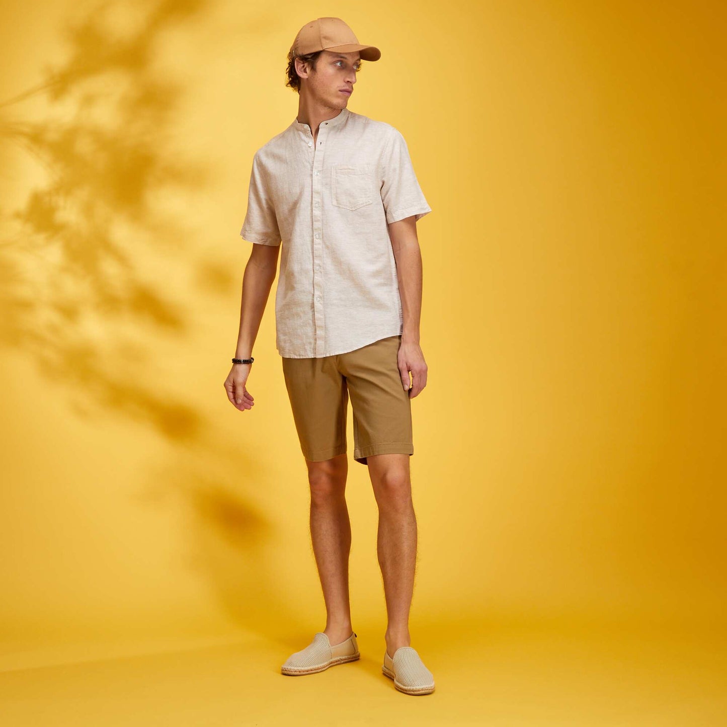 Bermuda chino uni Beige