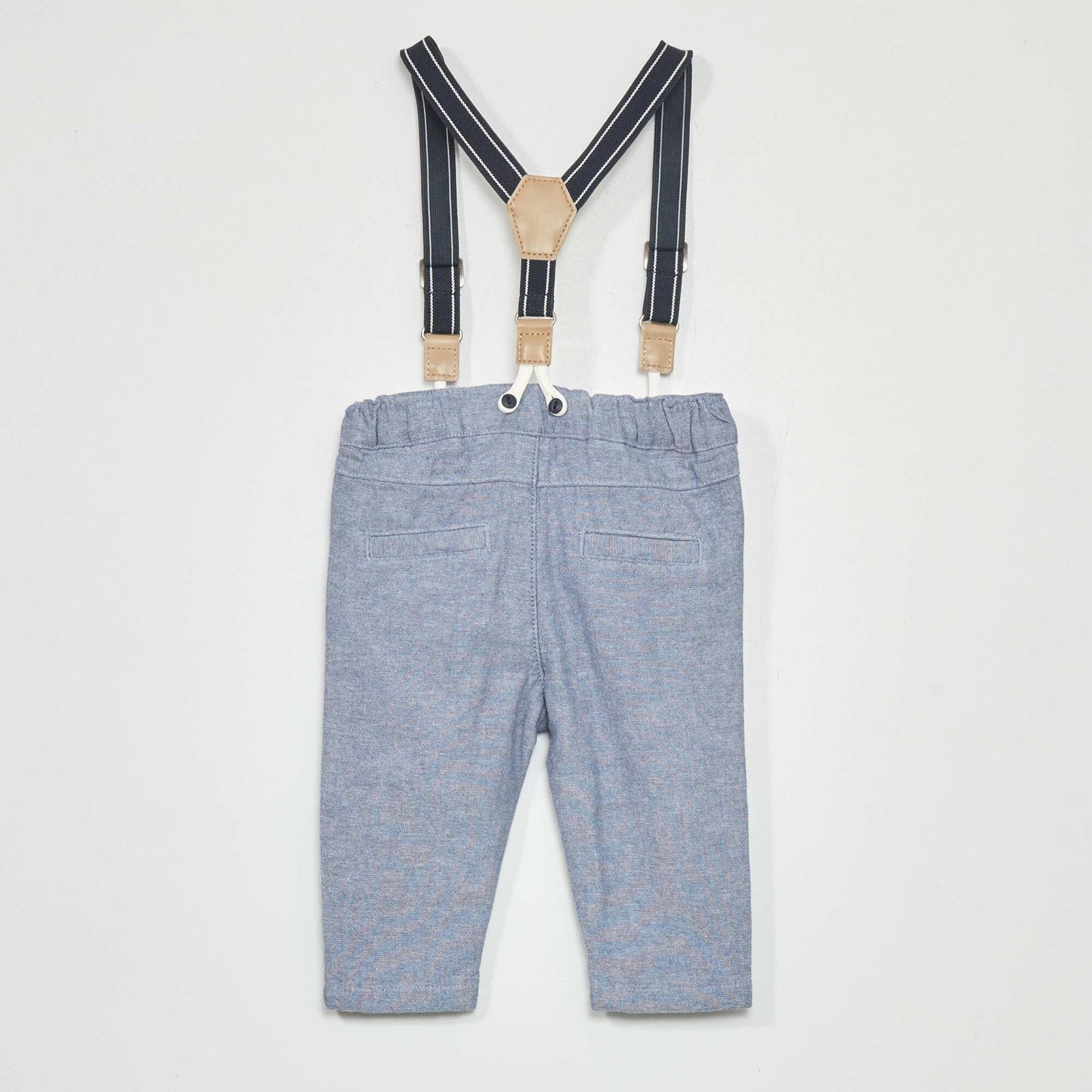 Pantalon avec bretelles amovibles Bleu