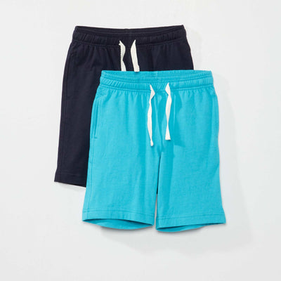 Lot de bermudas en jersey - 2 pi ces Bleu