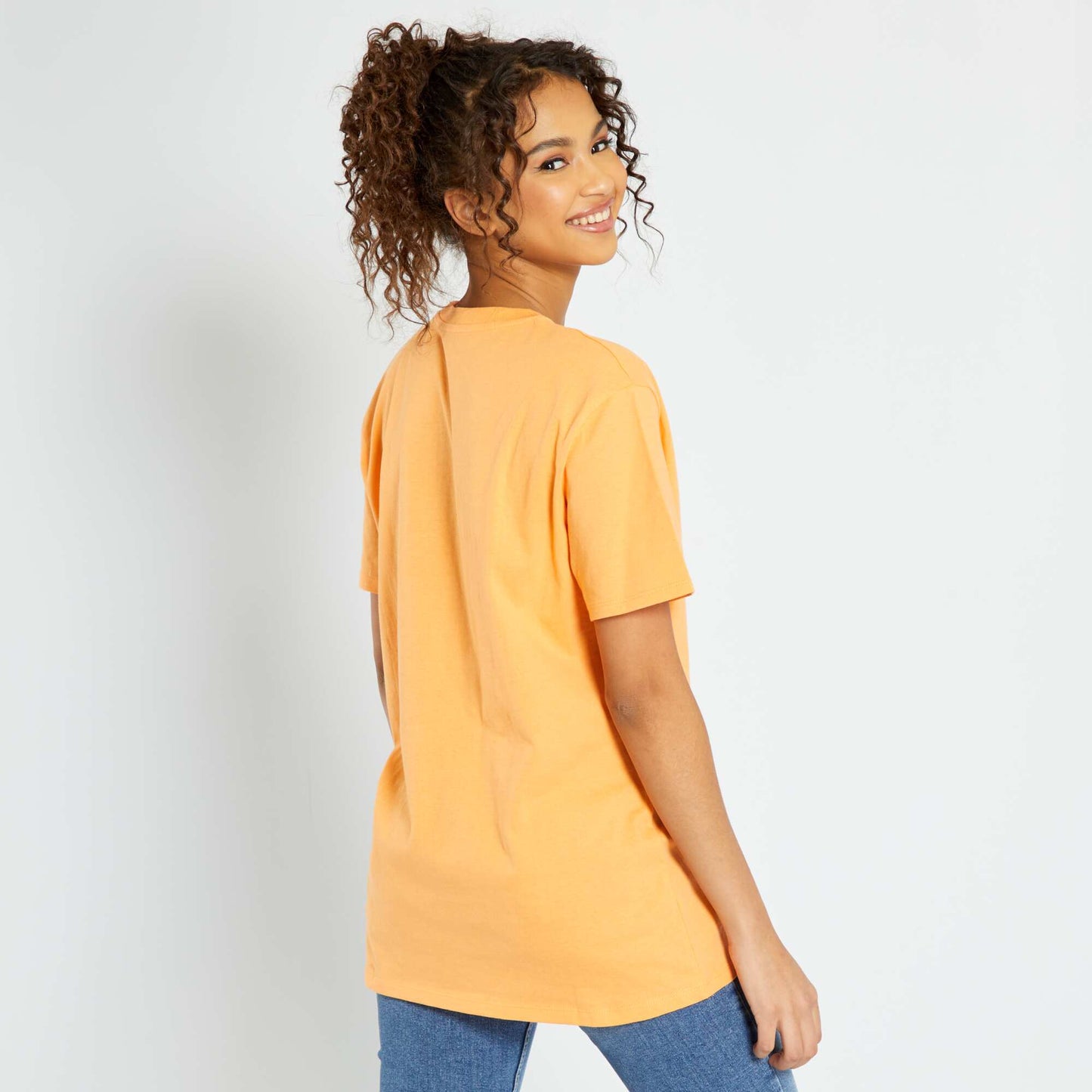 Tee-shirt imprim USA Orange