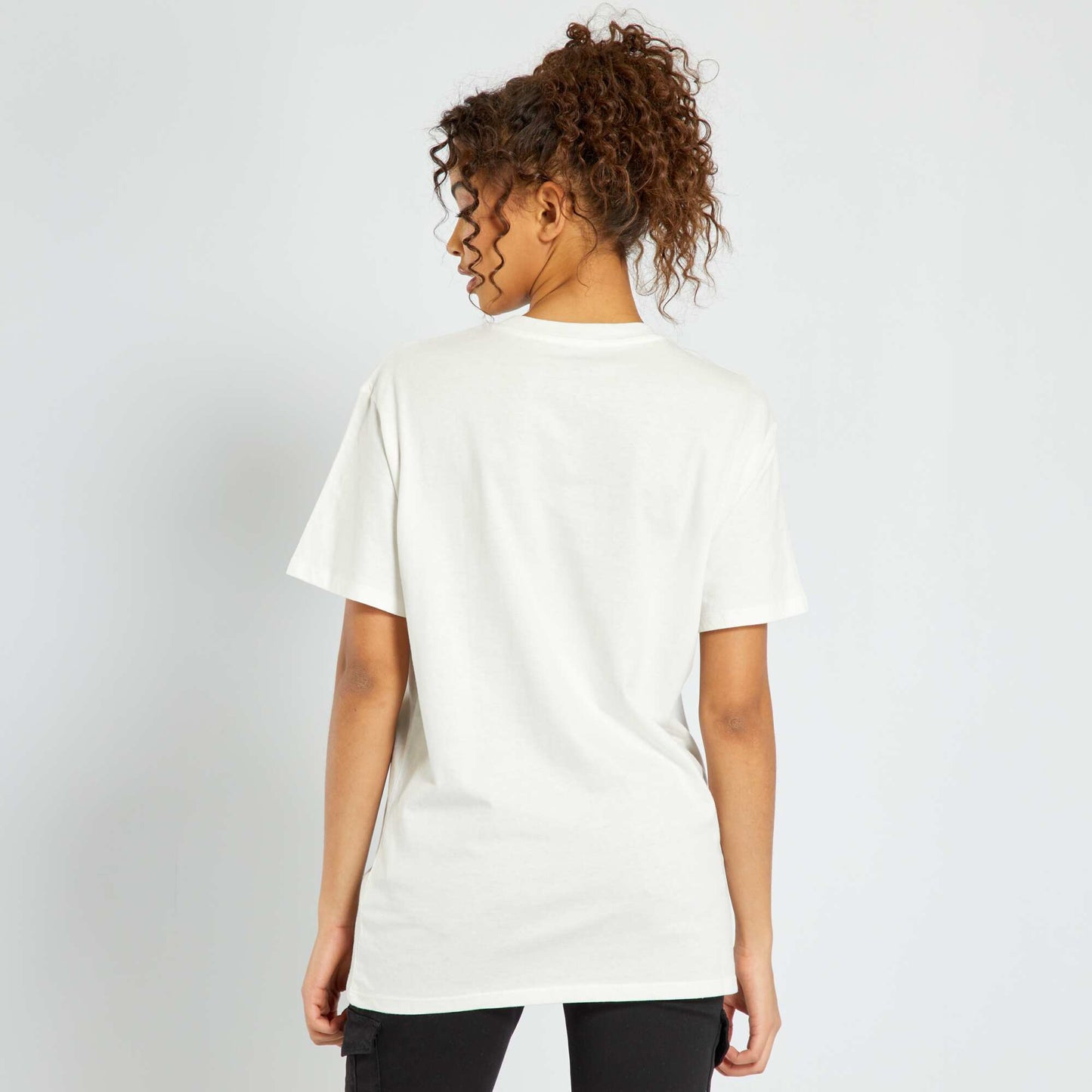 Tee-shirt imprim USA Blanc
