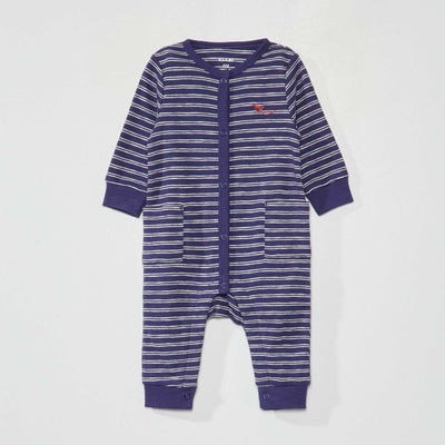 Pyjama dors-bien en jersey Bleu