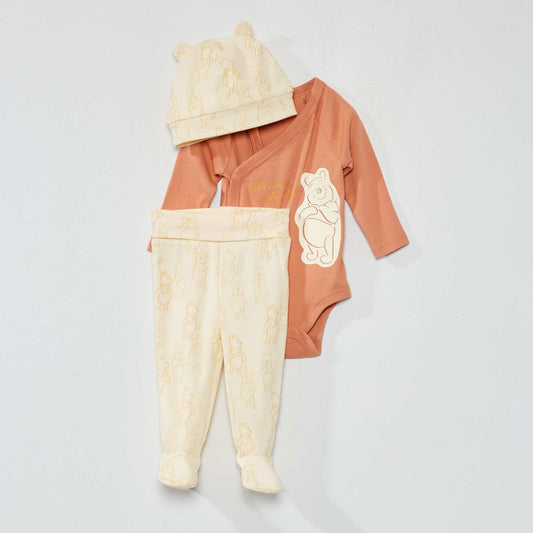 Ensemble 'Disney' - 3 pi ces Rose/beige