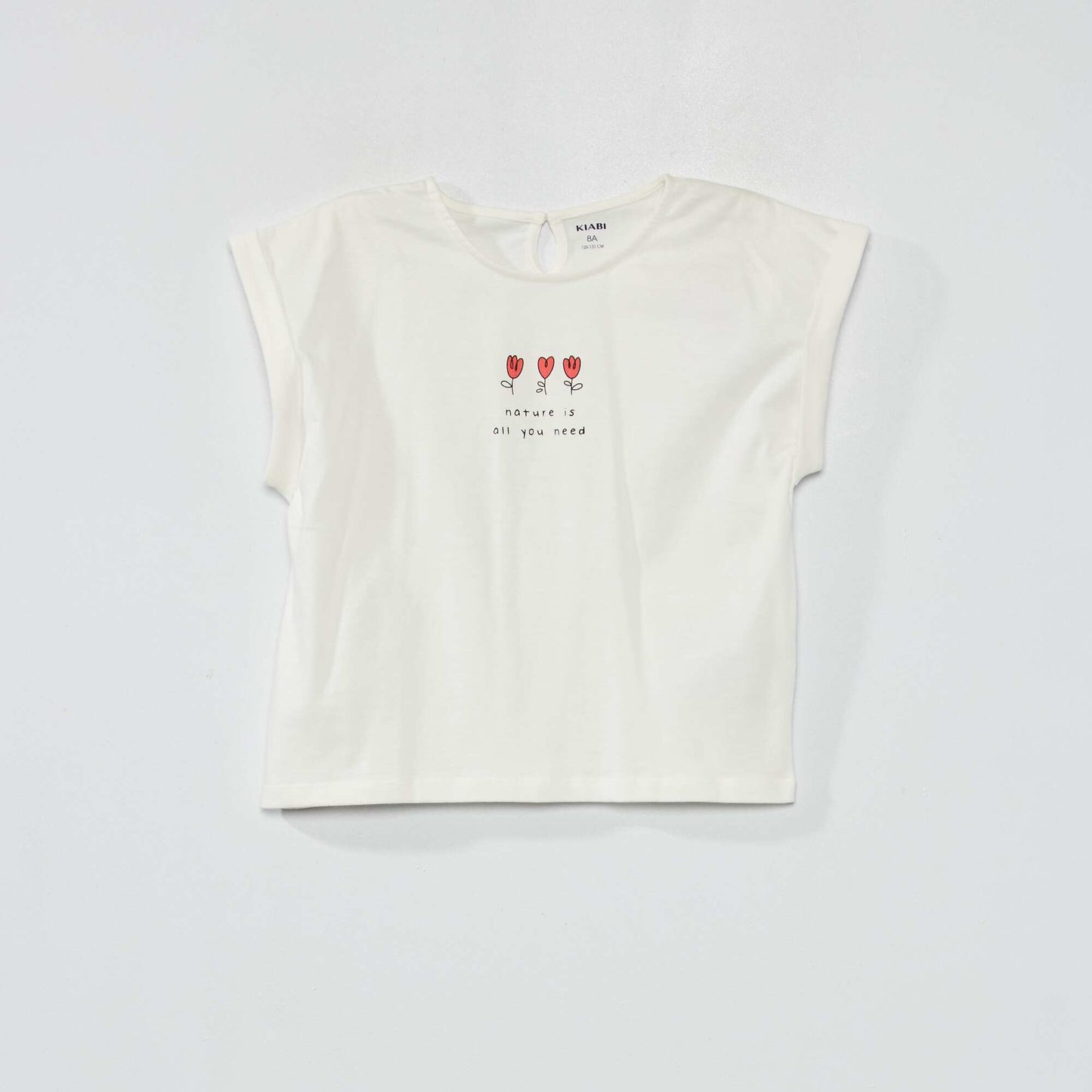 Tee-shirt imprim Blanc