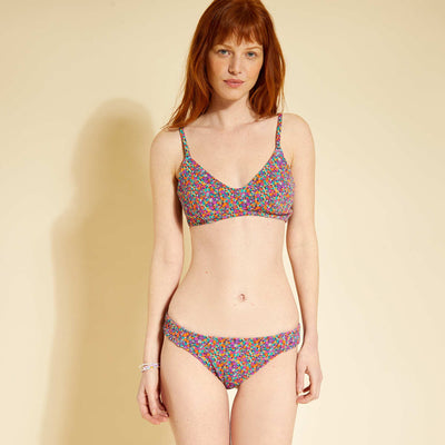 Bas de maillot de bain imprim imprim fleuri