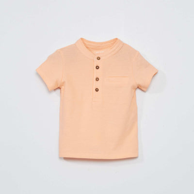 Polo en piqu de coton Orange