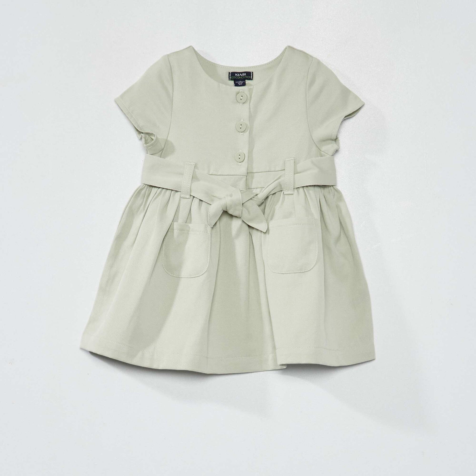Robe manches courtes Gris
