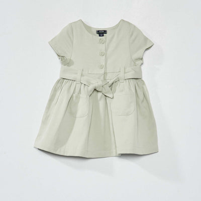 Robe manches courtes Gris