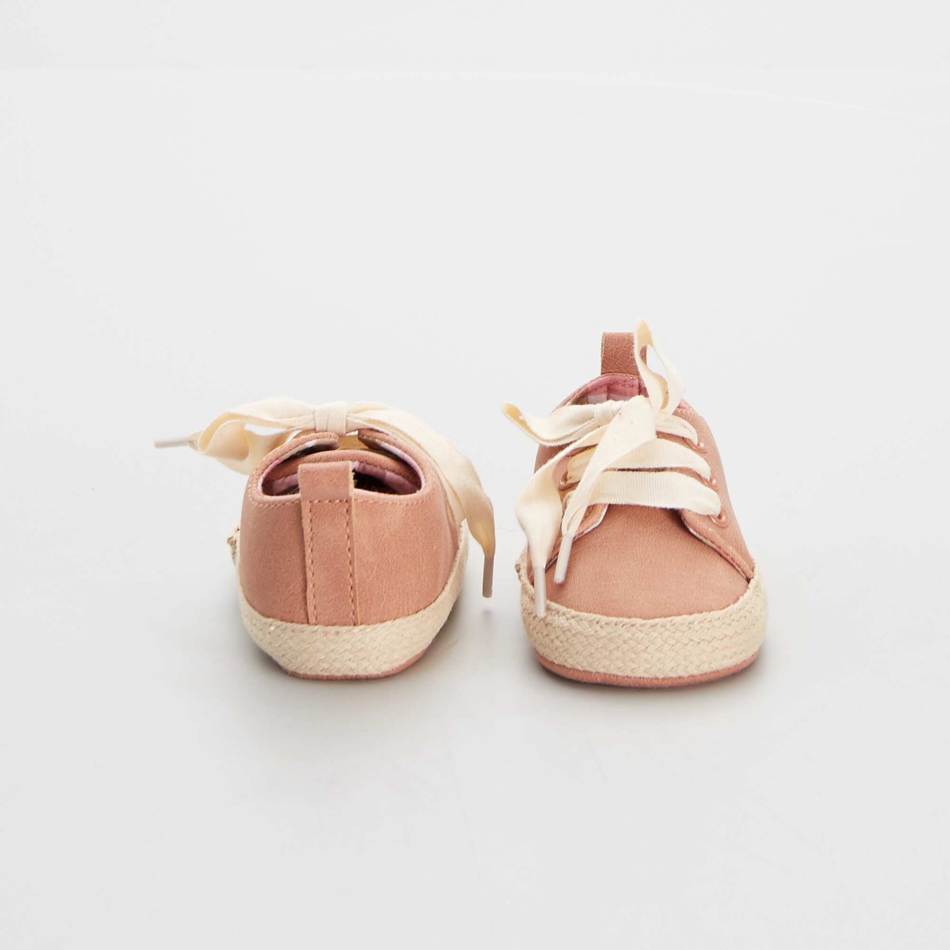 Baskets lacets Orange/beige
