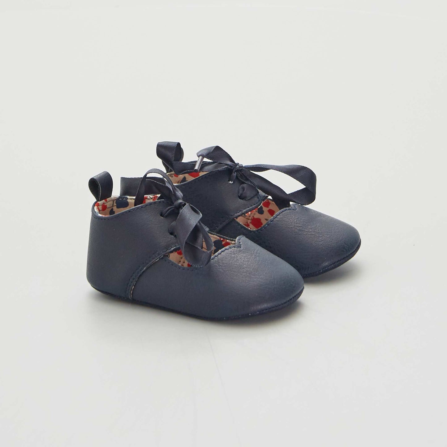 Ballerines babies en simili Bleu marine
