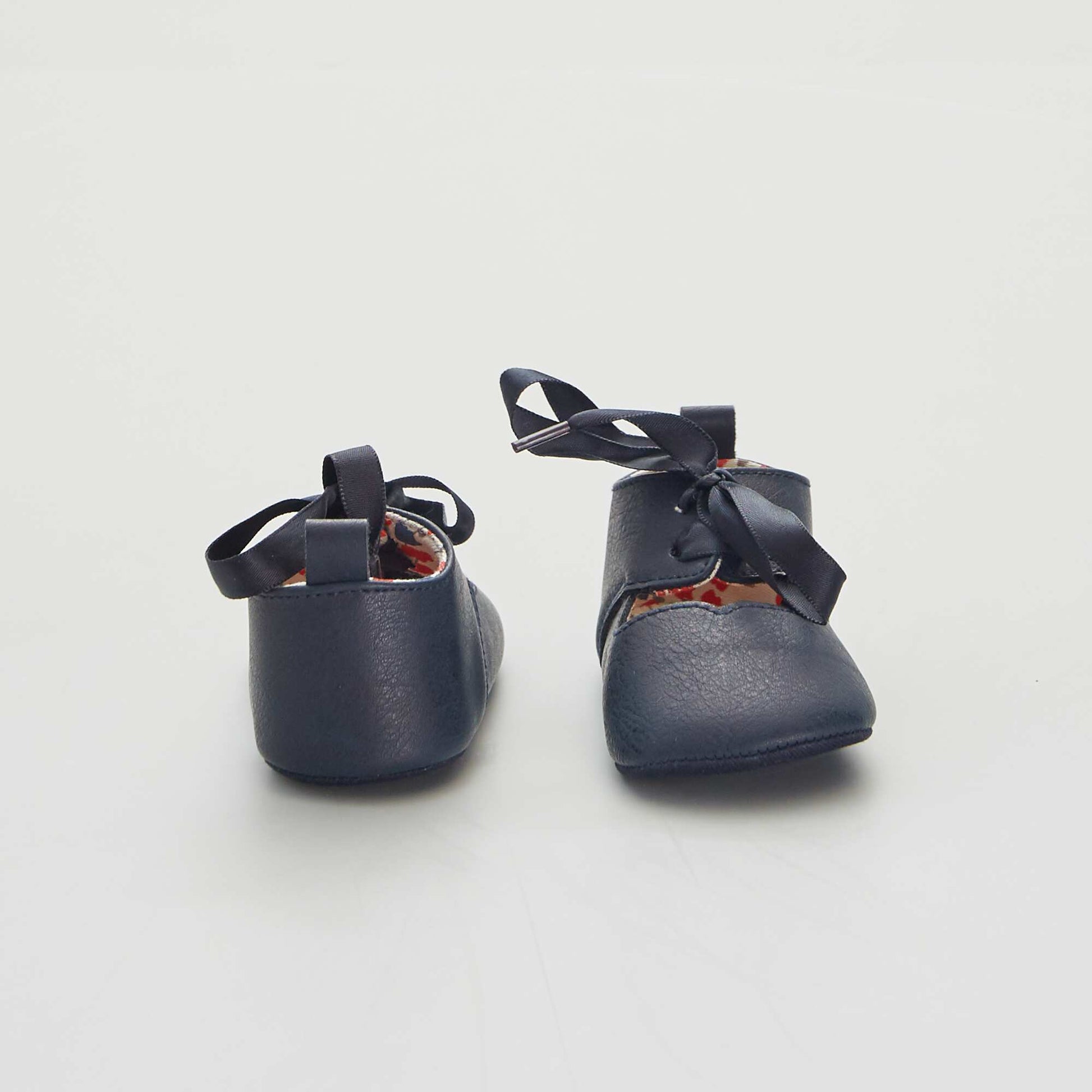 Ballerines babies en simili Bleu marine