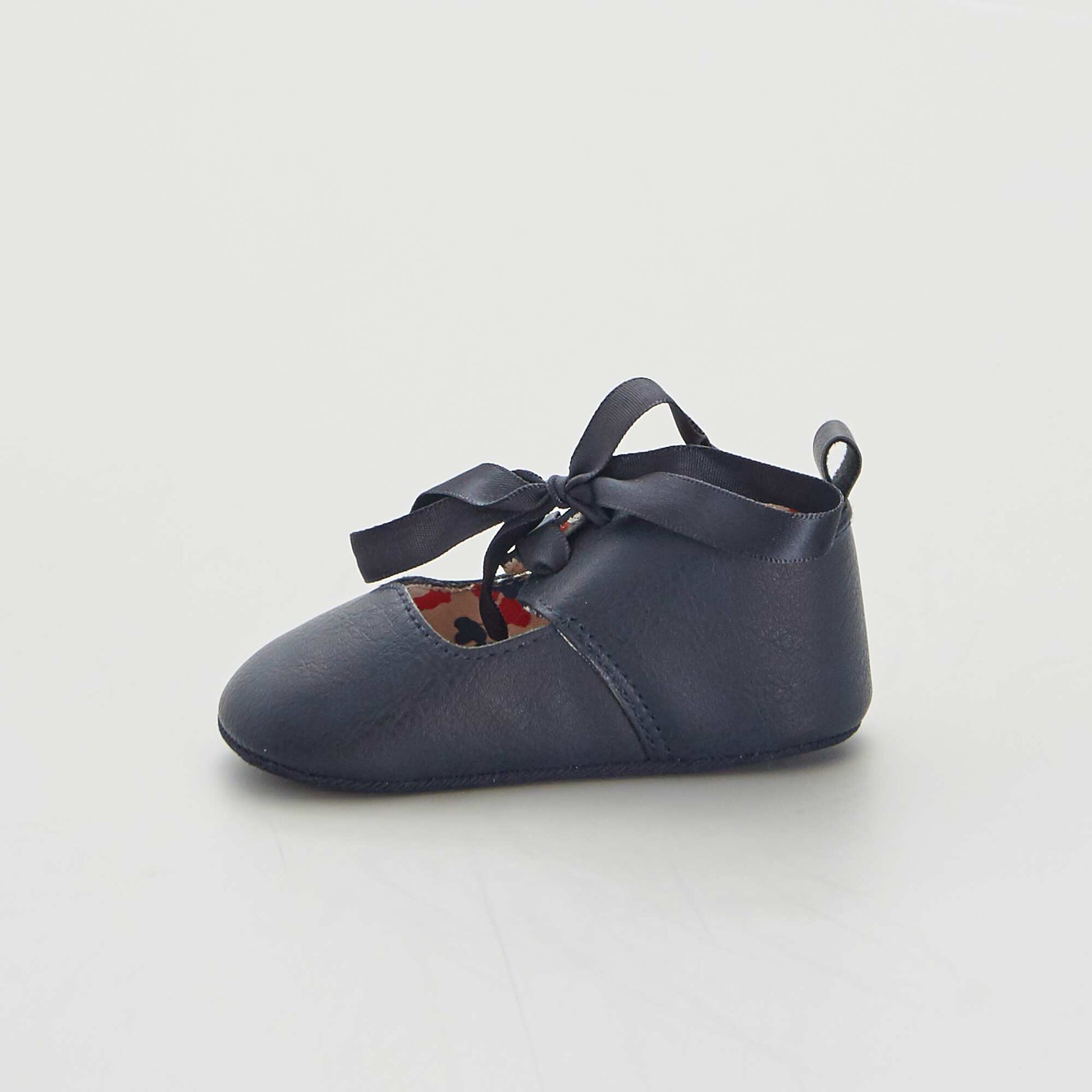 Ballerines babies en simili Bleu marine