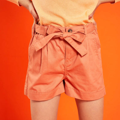 Short avec ceinture Orange