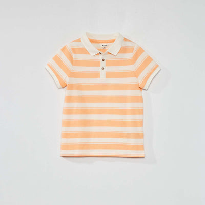 Polo en maille piqu Orange