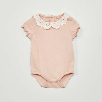 Body avec collerette Rose