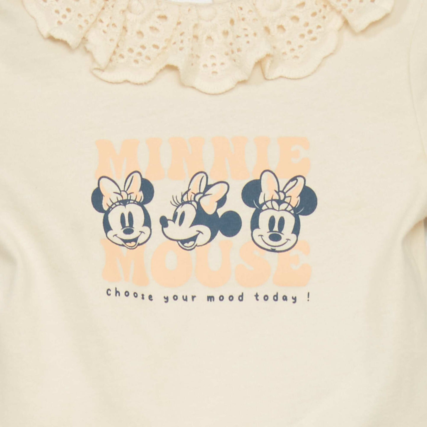 Ensemble tee-shirt + short 'Minnie' - 2 pi ces Blanc/rose
