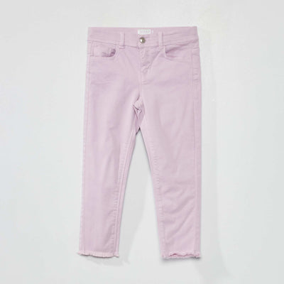 Pantacourt slim stretch Mauve