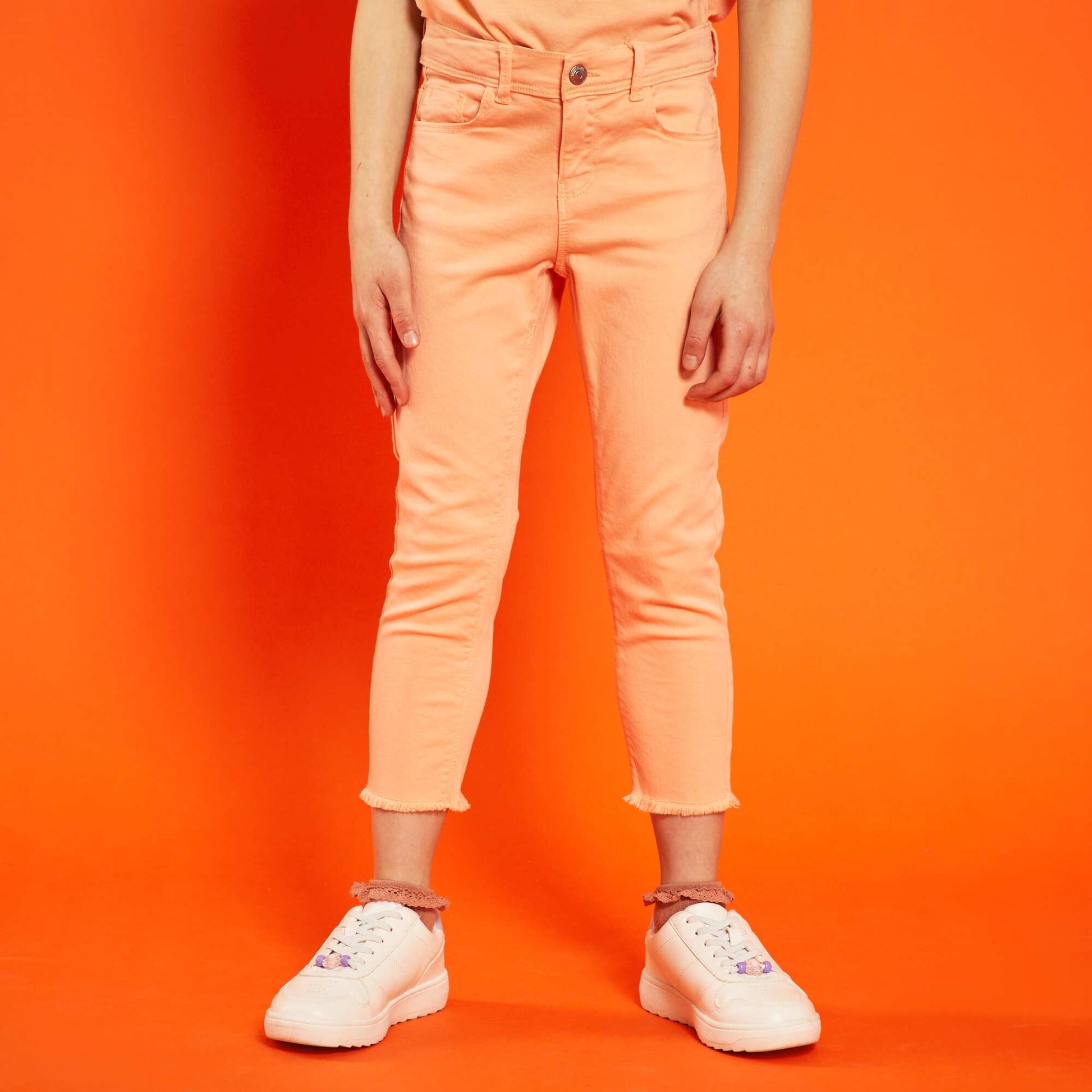 Pantacourt slim stretch Orange