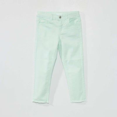 Pantacourt slim stretch Vert